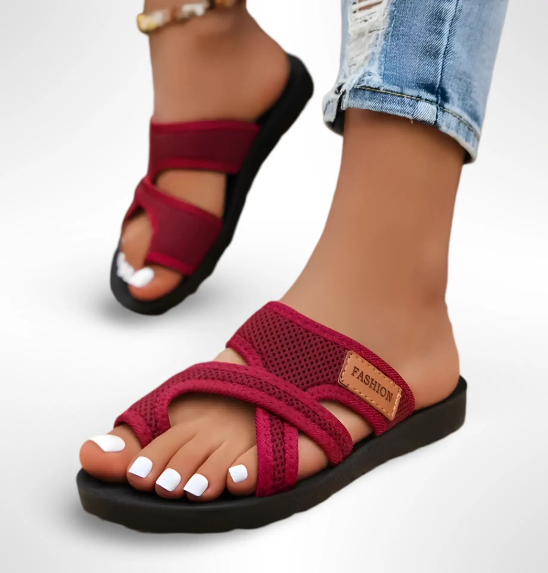 Ortopedické sandály pro ženy s hallux valgus, nastavitelným uzávěrem, ergonomickou stélkou a elegant 6