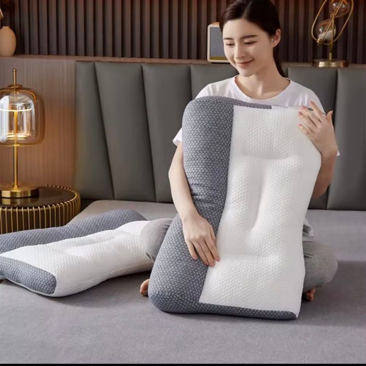 Ortopedický spací polštář s ergonomickou opěrkou krku - flexibilní boční polštář 48x74 cm 1