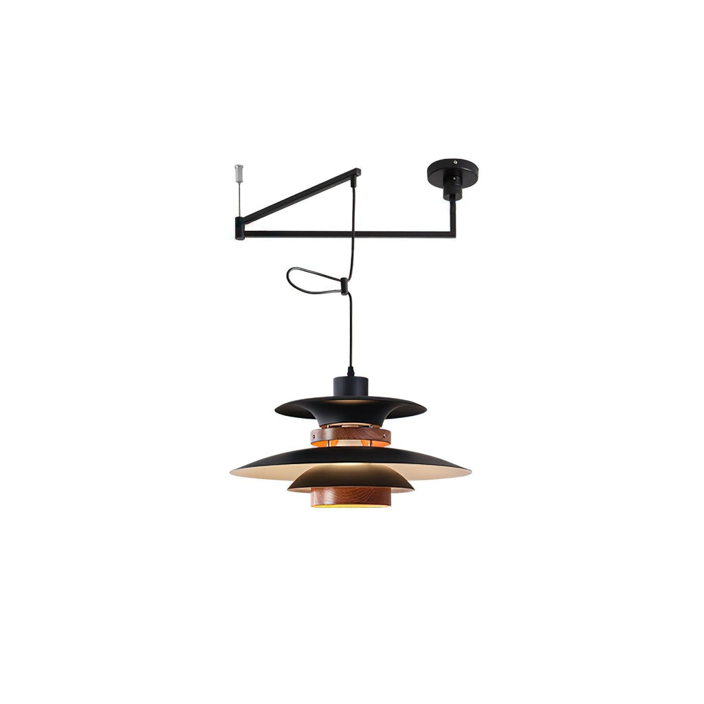 Otočná LED závěsná lampa s nastavitelným jasem a minimalistickým stylem 0