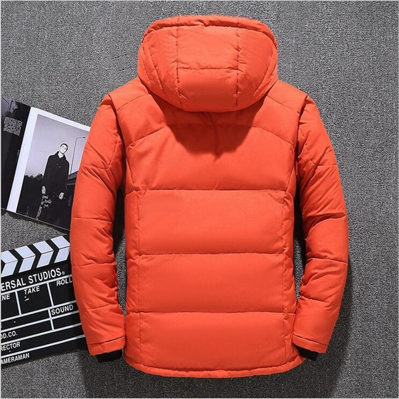 Pánská parka s izolací pro zimu, stylový design ideální pro městské a outdoorové aktivity, dostupná v 2