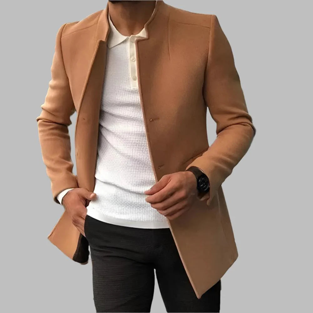 Pánská vlněná bunda s nadčasovým designem a všestranným pohodlím – klasický styl pro všechny příležitosti 3