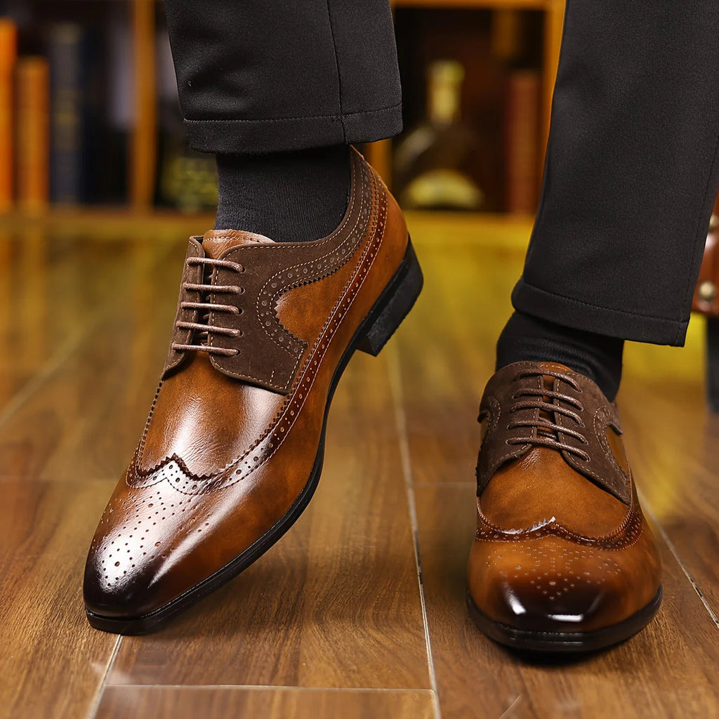 Pánské společenské boty s elegantním formálním designem - černá kůže, pohodlí a odolnost 2