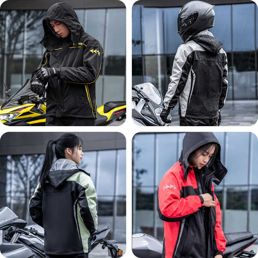 Pánský nepromokavý oblek do deště s větruodolným designem – lehký a odolný polyester pro outdoorové aktivity 1