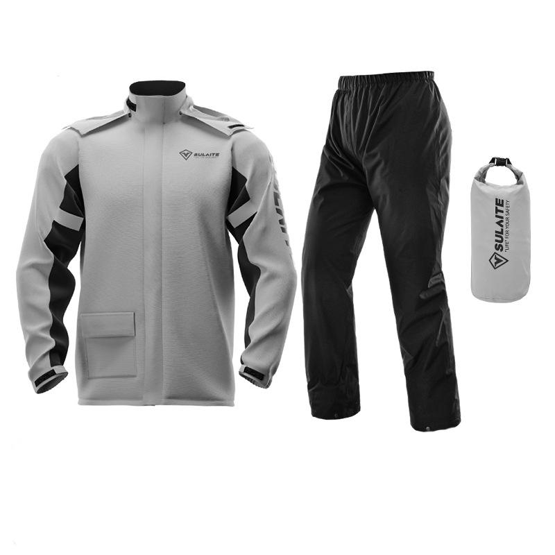Pánský nepromokavý oblek do deště s větruodolným designem – lehký a odolný polyester pro outdoorové aktivity 4