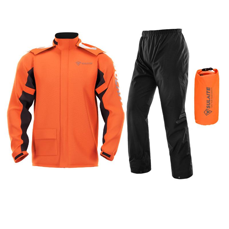 Pánský nepromokavý oblek do deště s větruodolným designem – lehký a odolný polyester pro outdoorové aktivity 5