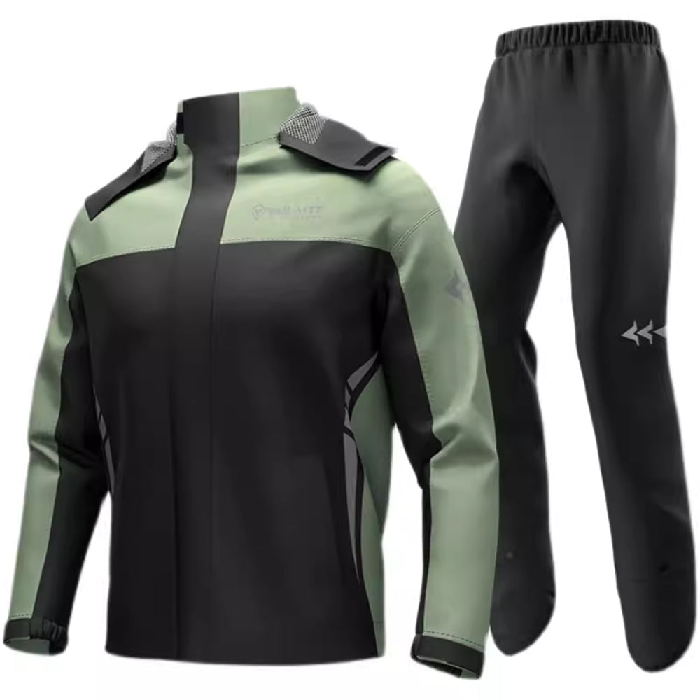 Pánský nepromokavý oblek do deště s větruodolným designem – lehký a odolný polyester pro outdoorové aktivity 6