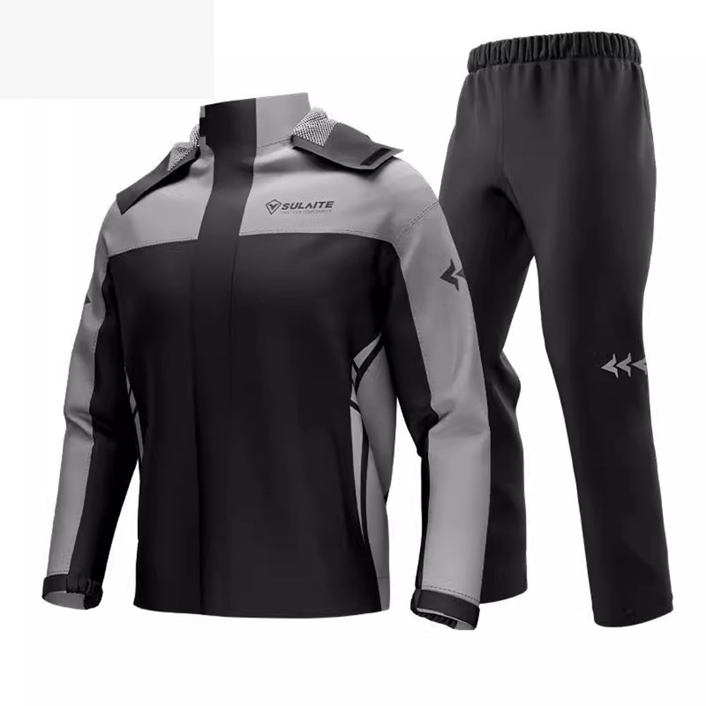 Pánský nepromokavý oblek do deště s větruodolným designem – lehký a odolný polyester pro outdoorové aktivity 7