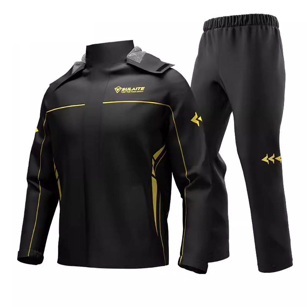 Pánský nepromokavý oblek do deště s větruodolným designem – lehký a odolný polyester pro outdoorové aktivity 8