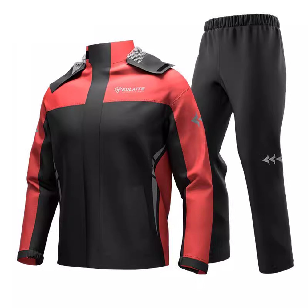 Pánský nepromokavý oblek do deště s větruodolným designem – lehký a odolný polyester pro outdoorové aktivity 9
