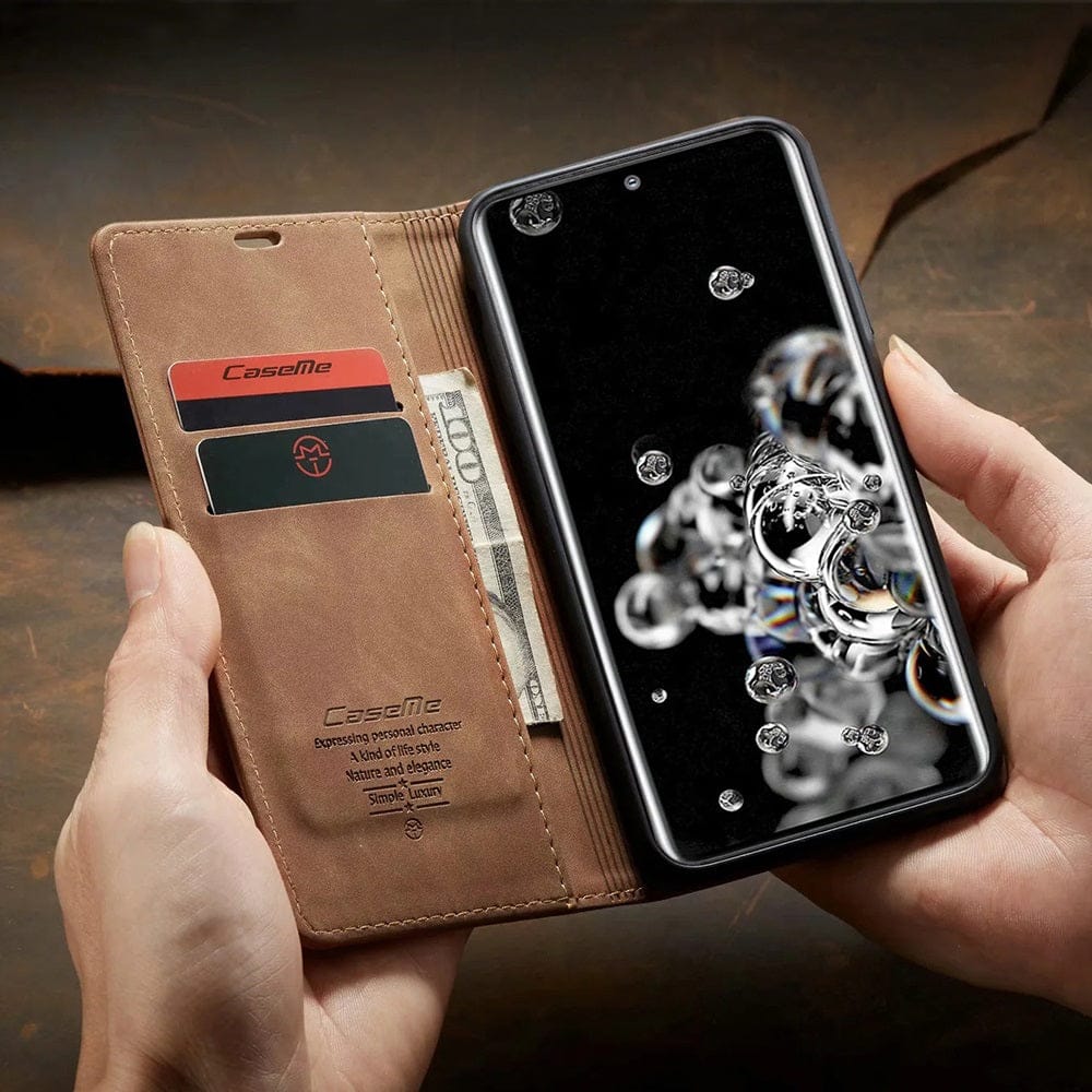 Peněženka 2 v 1 pro Samsung Galaxy s přihrádkami na karty – umělá kůže, různé barvy 1