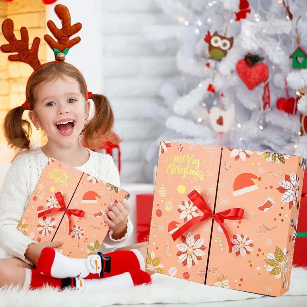 Personalizovaný adventní kalendář pro kutily – sada prázdných krabiček pro 24denní odpočítávání do Vánoc s vánočním designem 2