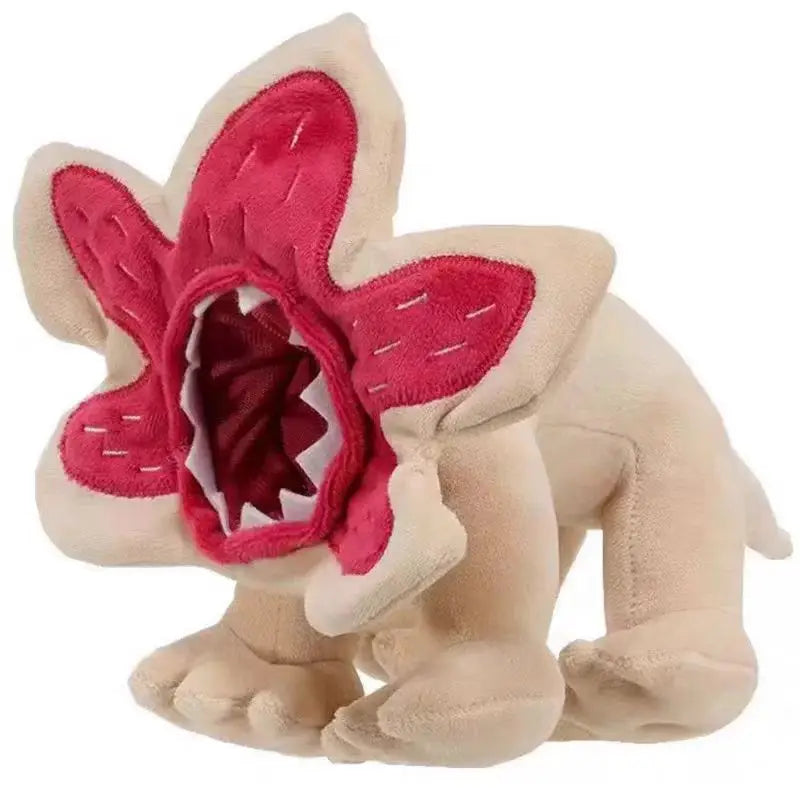 Plyšová hračka Demogorgon s květinovou hlavou, šedá bavlněná panenka pro děti od  3