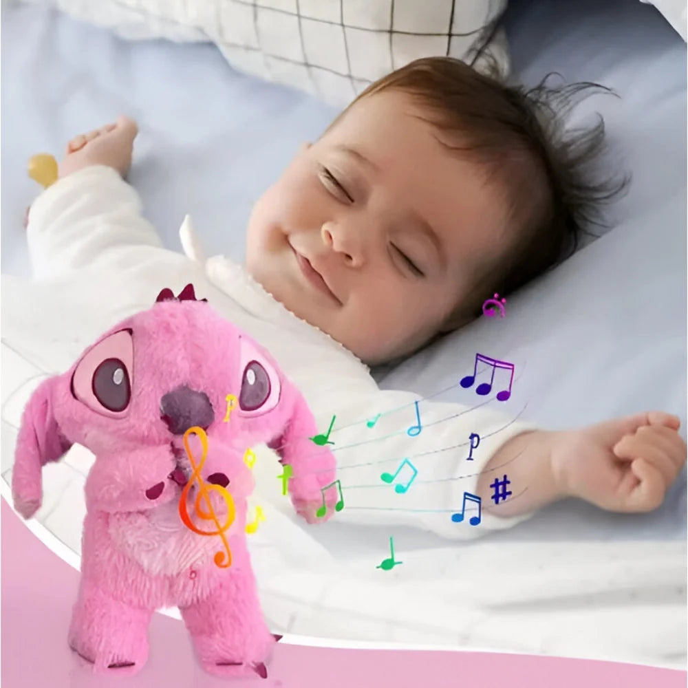 Plyšová hračka na spaní pro děti s uklidňujícím světlem a zvuky, měkký a příjem 7