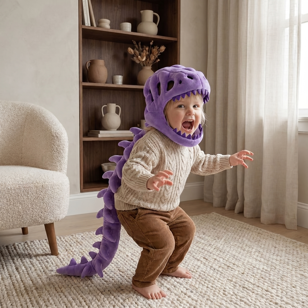 Plyšová mikina s dinosaurem pro děti – měkká, útulná a hravá 4