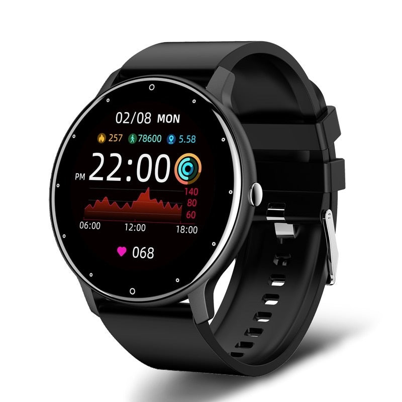 Pokročilé fitness chytré hodinky s monitorováním tepové frekvence a voděodolností IP67 – sledování spánku a sportu, 1,3palcový barevný HD displej 0