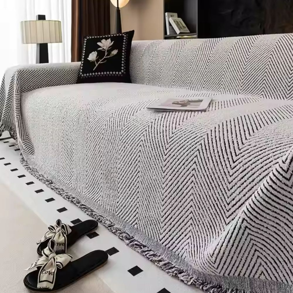 Potah na sedačku s protiskluzovou úpravou a voděodolnou tkaninou ve stylovém designu pr 6
