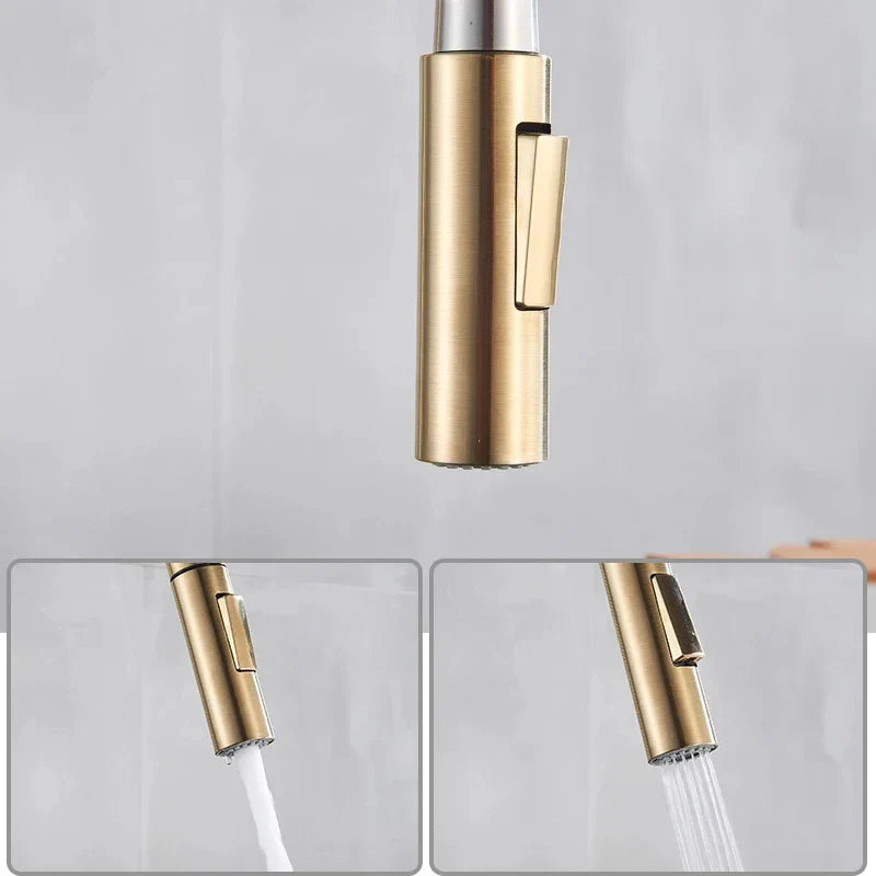 Praktická a elegantní kuchyňská baterie s výsuvnou funkcí 3