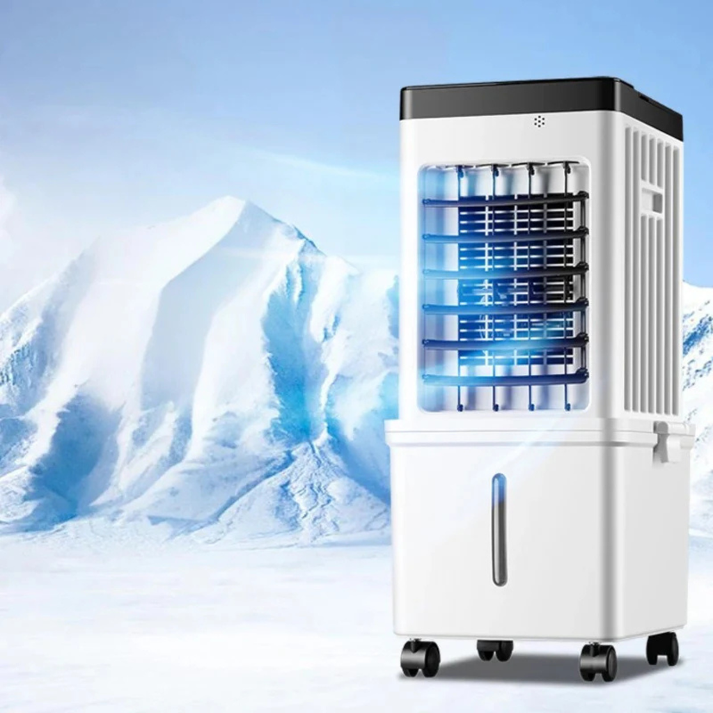 Přenosná klimatizace 3v1 s ventilátorem a zvlhčovačem, kompaktní a energeticky úsp 0