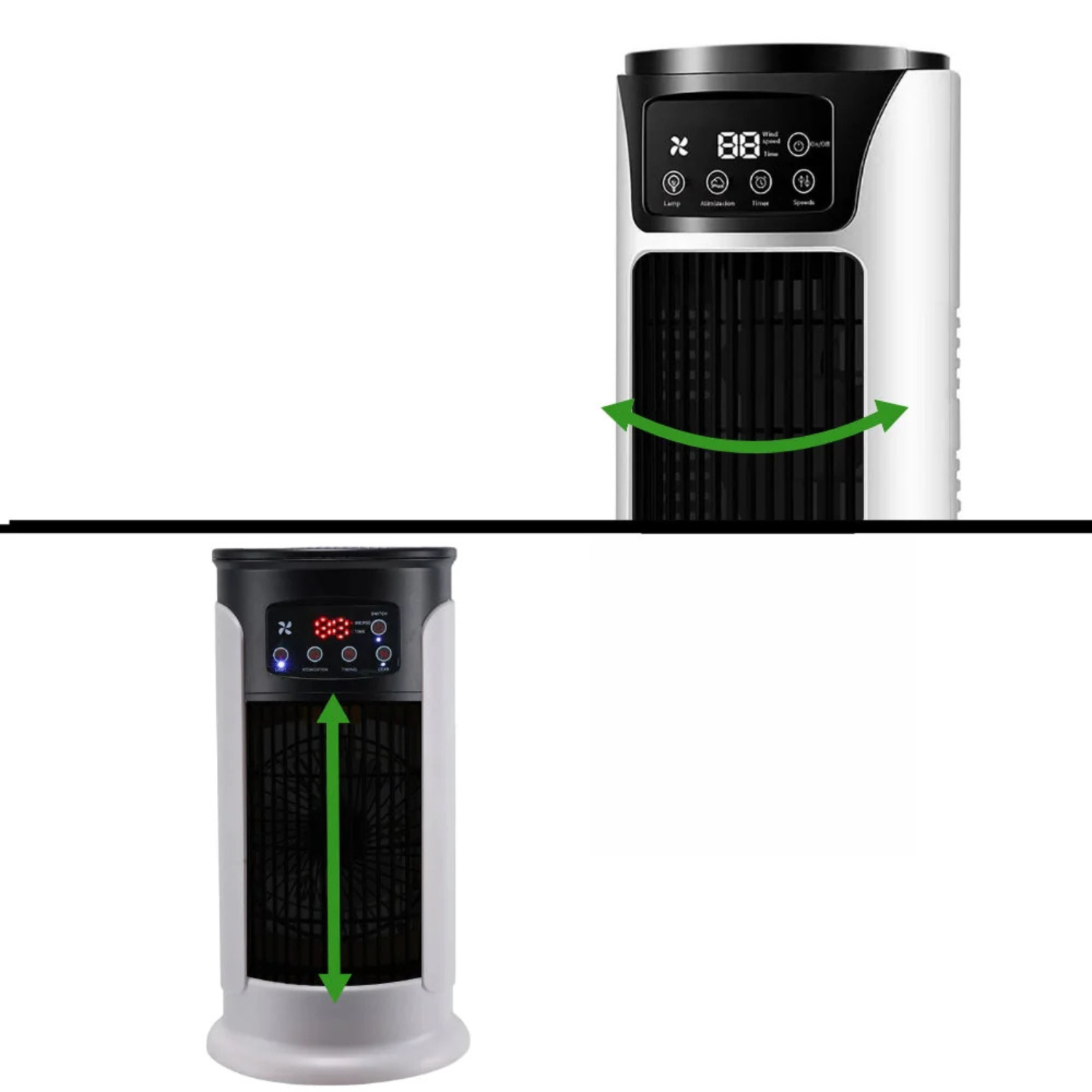 Přenosná klimatizace s tichým ventilátorem a nastavitelnou rychlostí, ideální pro úsporný 6