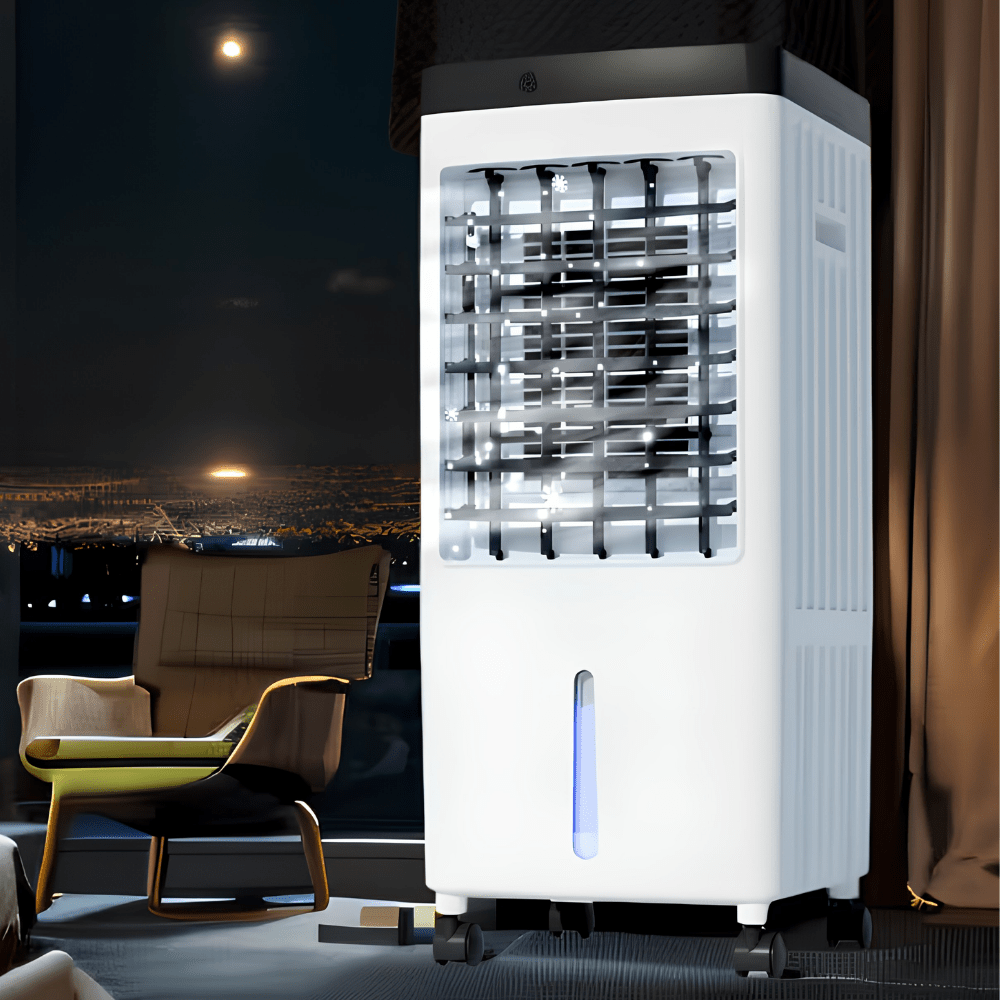 Přenosná klimatizace s dálkovým ovládáním – odpařovací chlazení pro velké místnosti – energeticky úsporný design 0