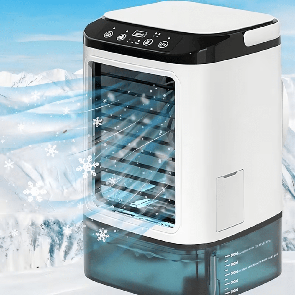 Přenosná klimatizace s funkcí vodního chlazení – kompaktní odpařovací ventilátor napájený z USB pro domácnost i na cesty 0