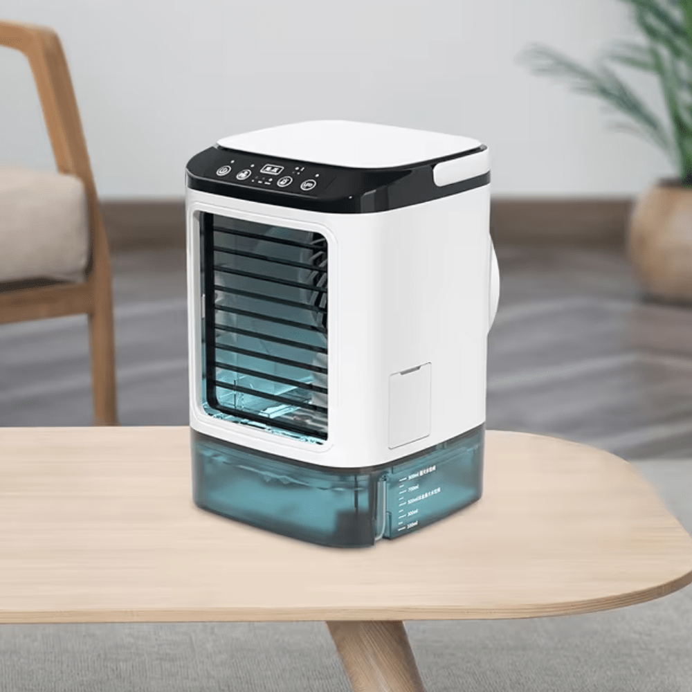 Přenosná klimatizace s funkcí vodního chlazení – kompaktní odpařovací ventilátor napájený z USB pro domácnost i na cesty 1