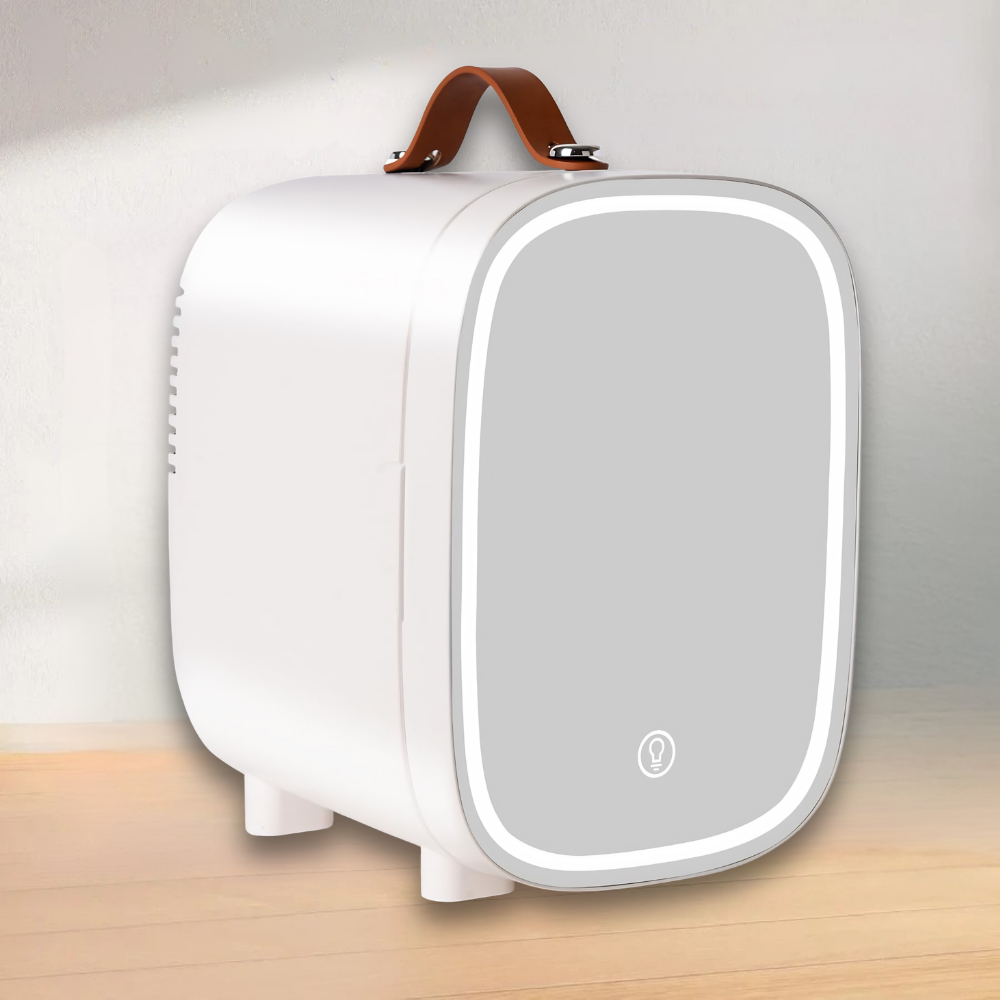 Přenosná mini lednička s funkcí chlazení a ohřevu – kompaktní 4l tichý design pro koleje a kanceláře 0