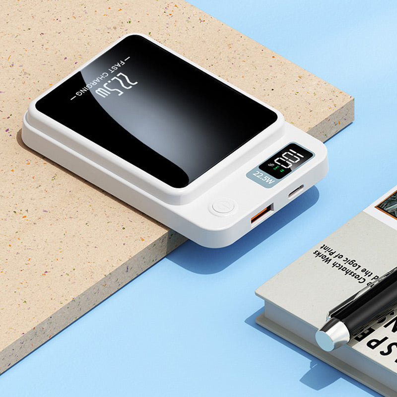 Přenosná powerbanka 20 000 mAh s rychlým nabíjením 22,5 W a bezdrátovým napájením – tenká a mobilní 4