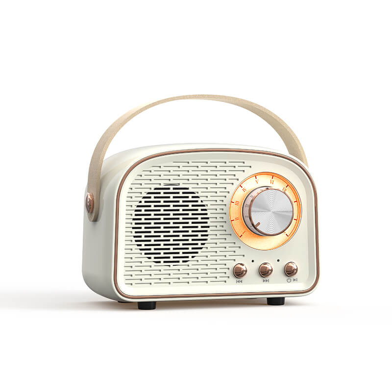 Přenosný Bluetooth reproduktor v retro stylu s vysoce kvalitním zvukem a dlouhou výdrží baterie – kompaktní a stylový design 0