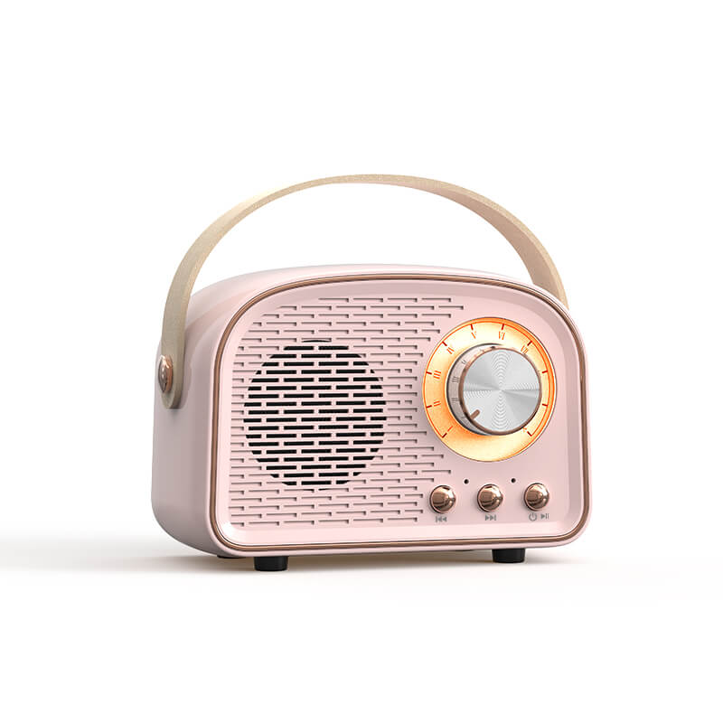 Přenosný Bluetooth reproduktor v retro stylu s vysoce kvalitním zvukem a dlouhou výdrží baterie – kompaktní a stylový design 6