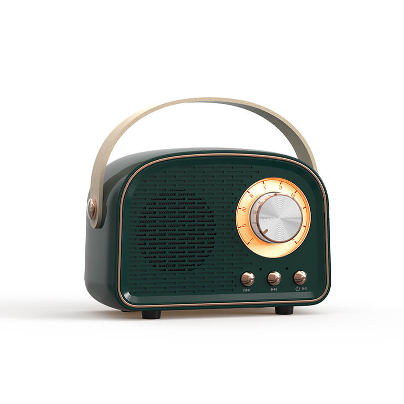Přenosný Bluetooth reproduktor v retro stylu s vysoce kvalitním zvukem a dlouhou výdrží baterie – kompaktní a stylový design 8
