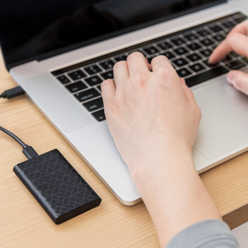 Přenosný SSD disk s rychlým přenosem dat a odolným hliníkovým pouzdrem – kompaktní a lehký design 5