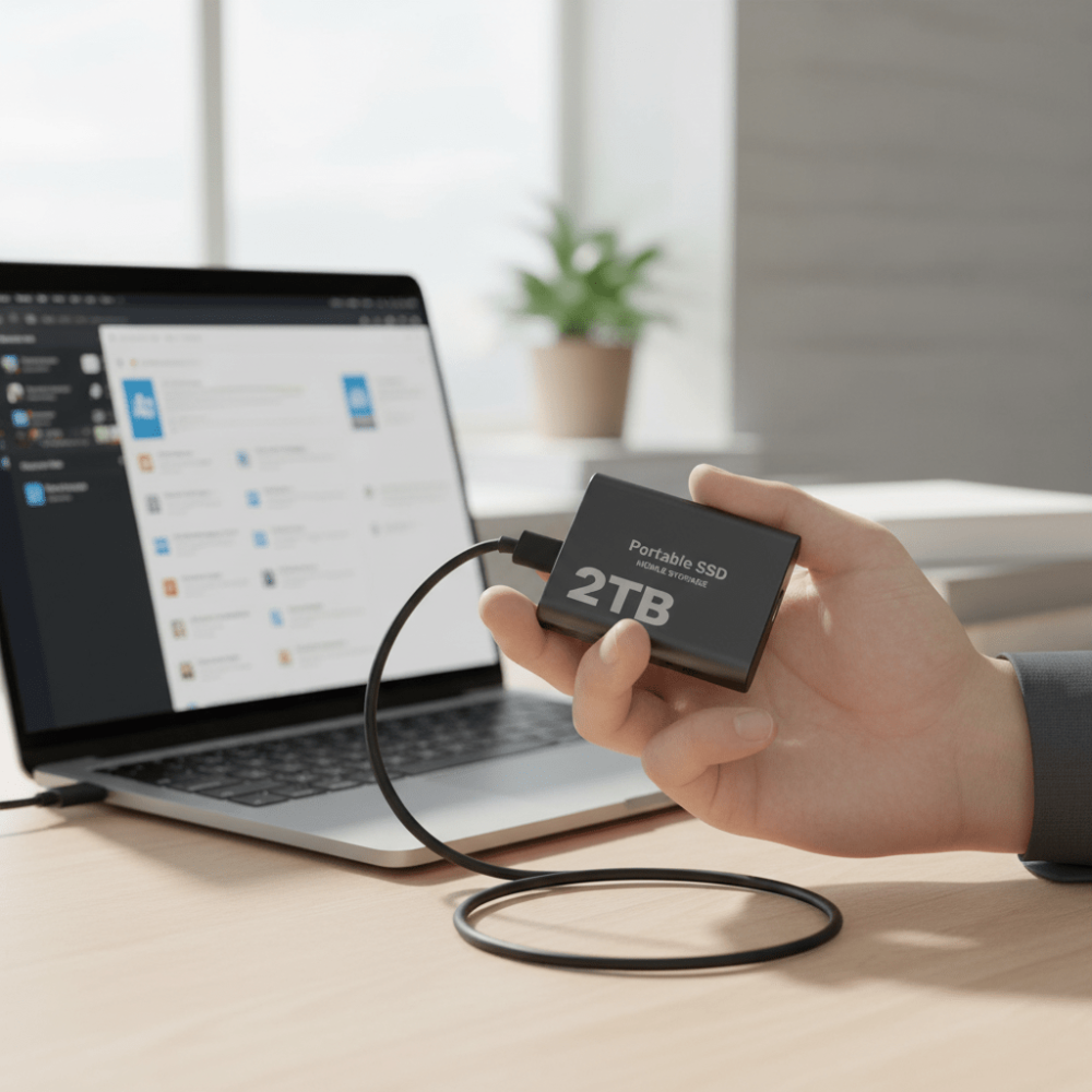 Přenosný SSD s rozhraním USB C – vysokorychlostní externí zálohovací disk 0
