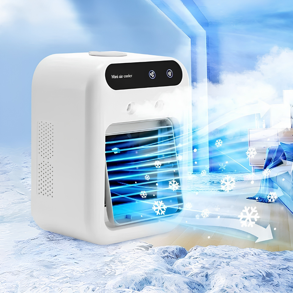 Přenosný USB odpařovací chladič se zvlhčovačem – kompaktní osobní chladicí ventilátor 0
