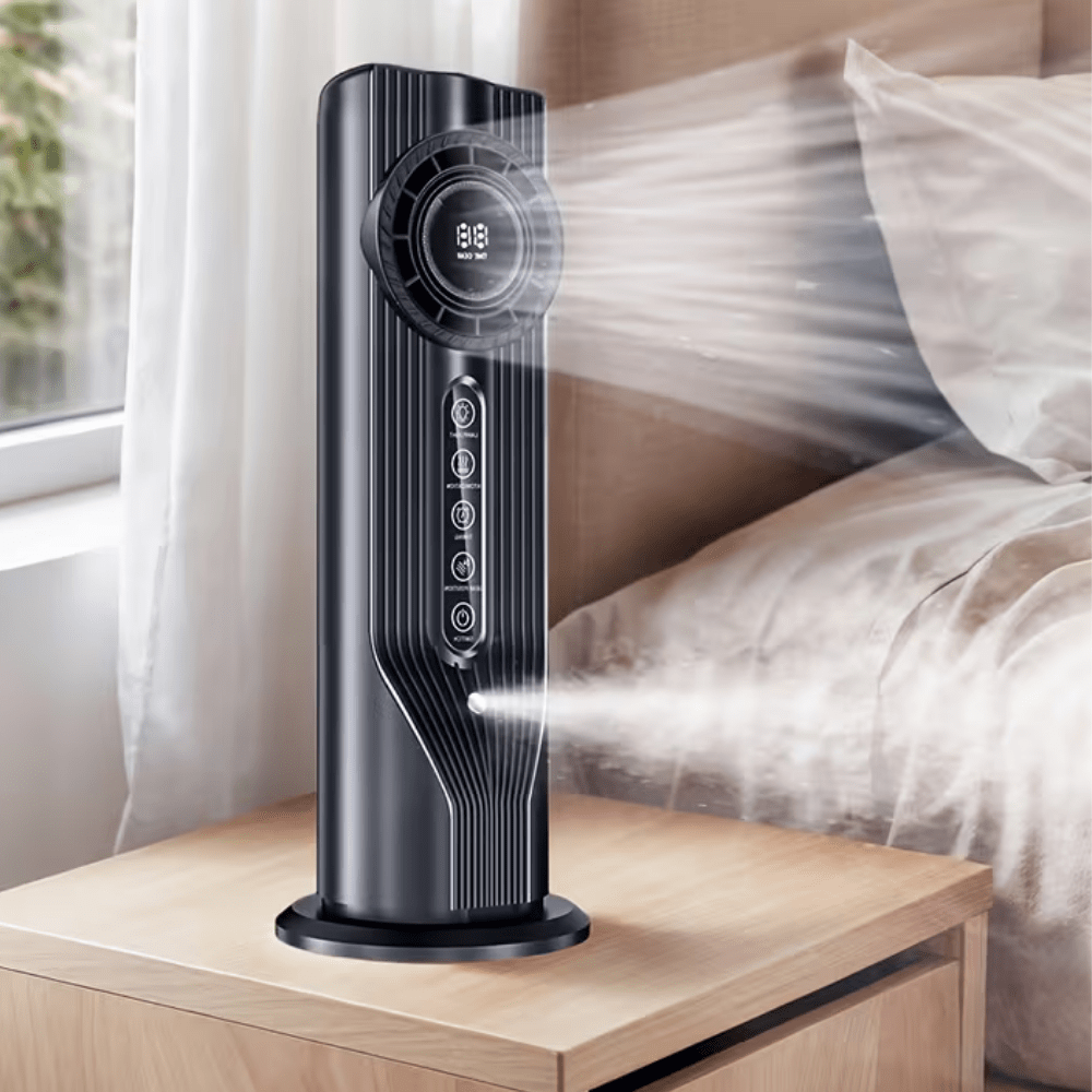 Přenosný USB ventilátor se 6 nastavitelnými rychlostmi a tichým provozem – kompaktní mini chladicí zařízení 0