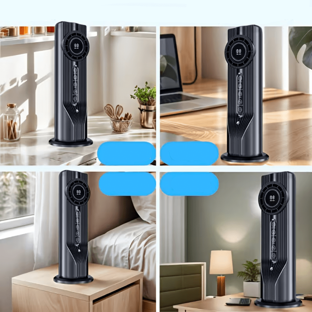 Přenosný USB ventilátor se 6 nastavitelnými rychlostmi a tichým provozem – kompaktní mini chladicí zařízení 1