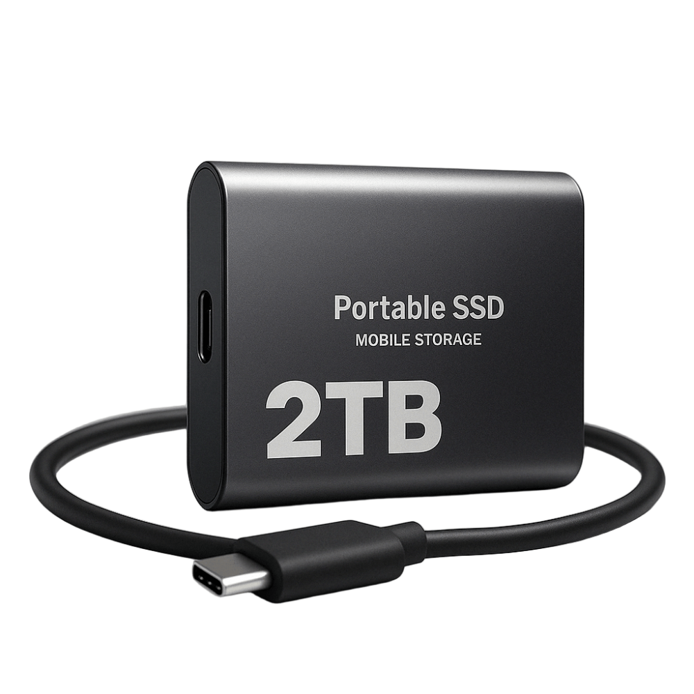 Přenosný externí SSD disk s vysokorychlostním přenosem dat přes USB C – kompaktní a nárazuvzdorný úložný disk 2