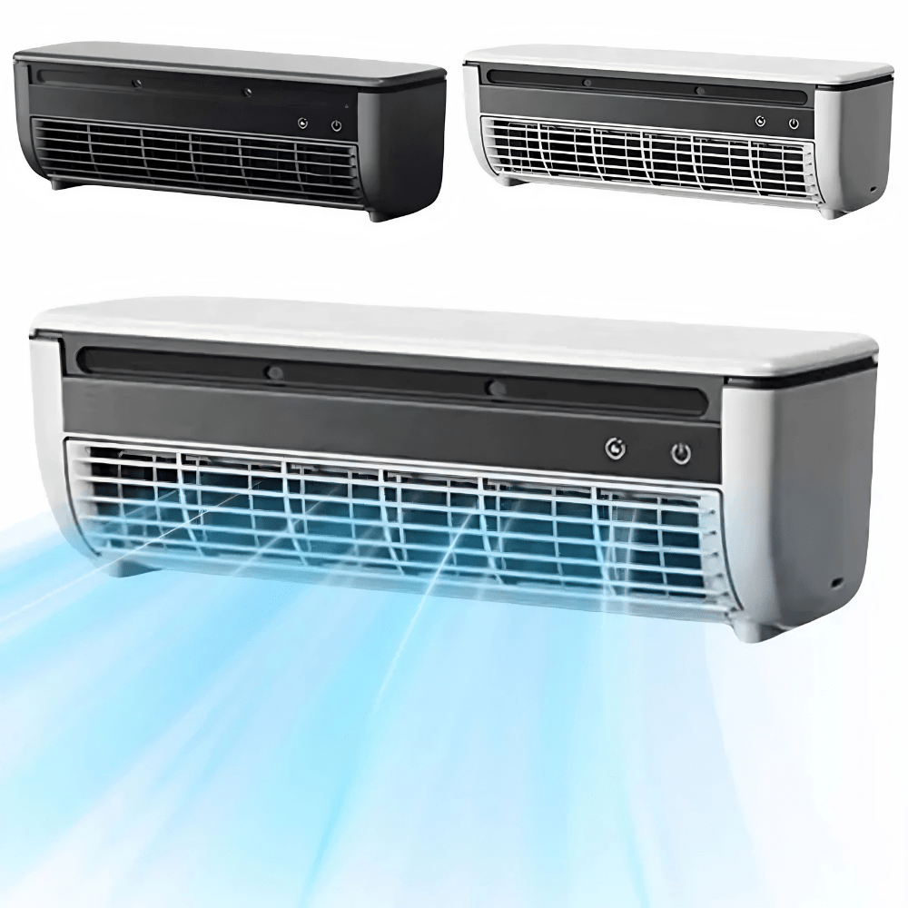 Přenosný nástěnný ventilátor s 3stupňovou regulací – dobíjecí stolní chladicí řešení v černé a bílé barvě 5