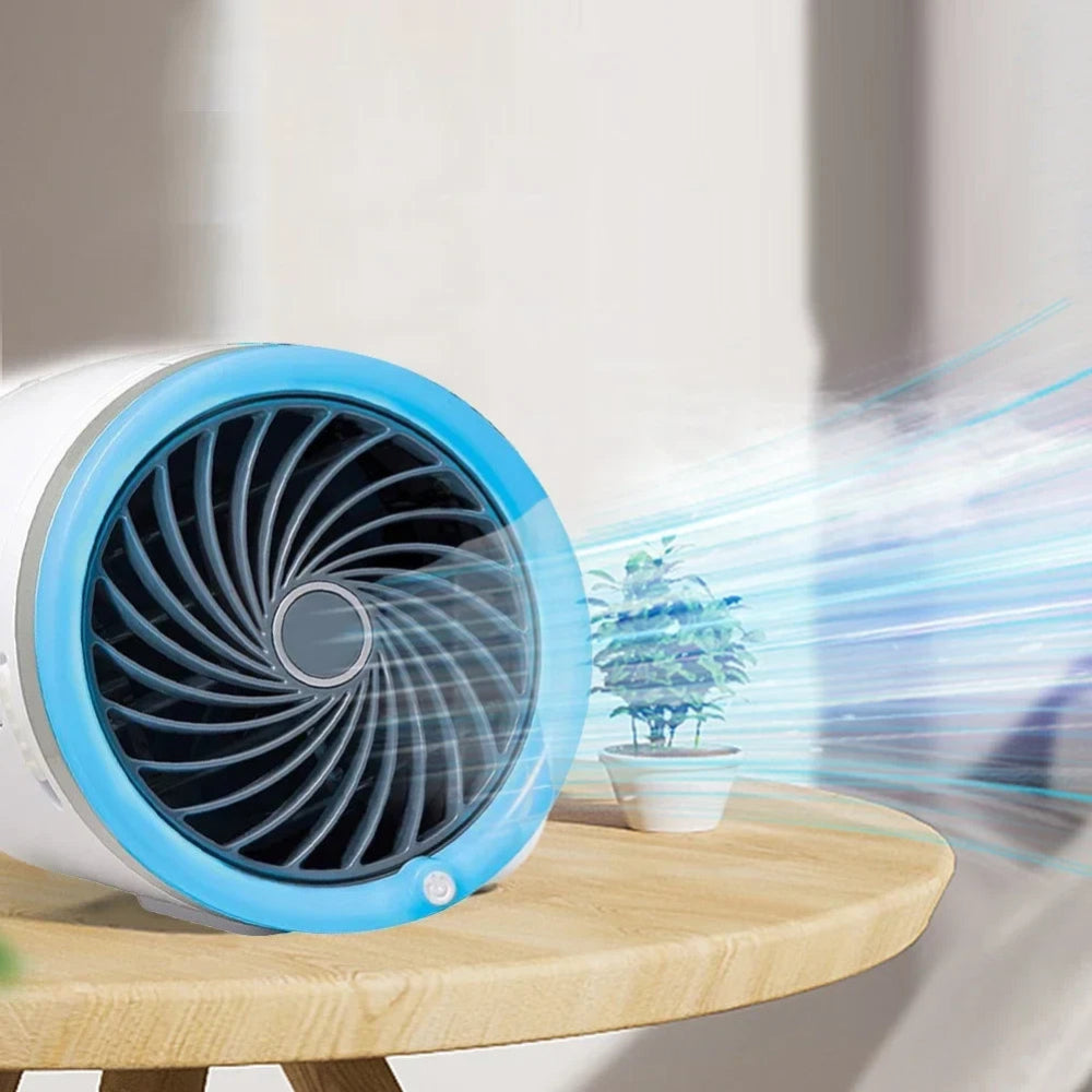 Přenosný odpařovací chladič s LED světly – mini ventilátor pro osobní použití 1