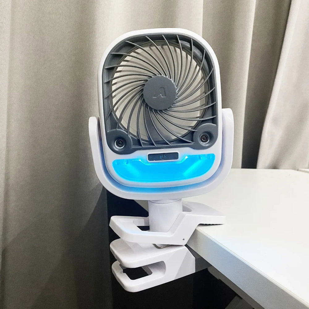 Přenosný odpařovací chladicí ventilátor s dobíjecím USB portem, skládací design 1