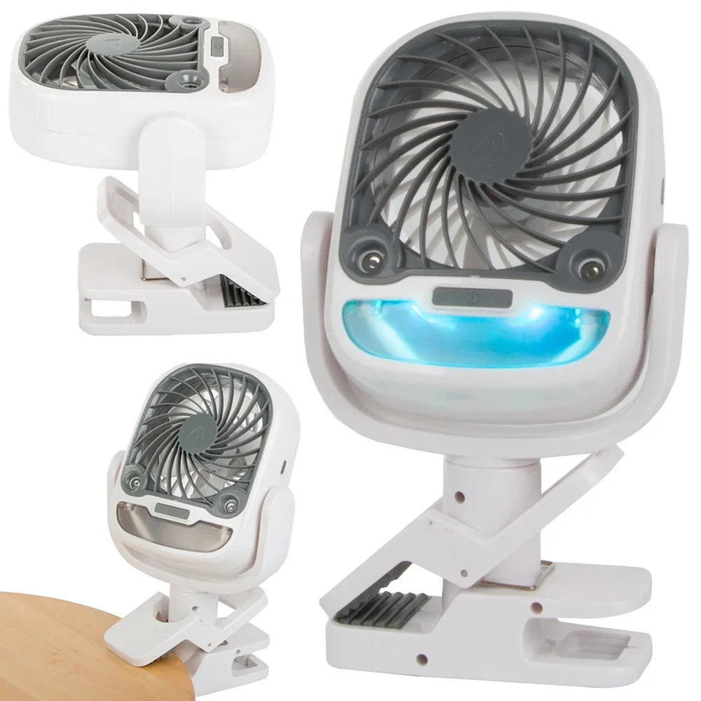 Přenosný odpařovací chladicí ventilátor s dobíjecím USB portem, skládací design 3