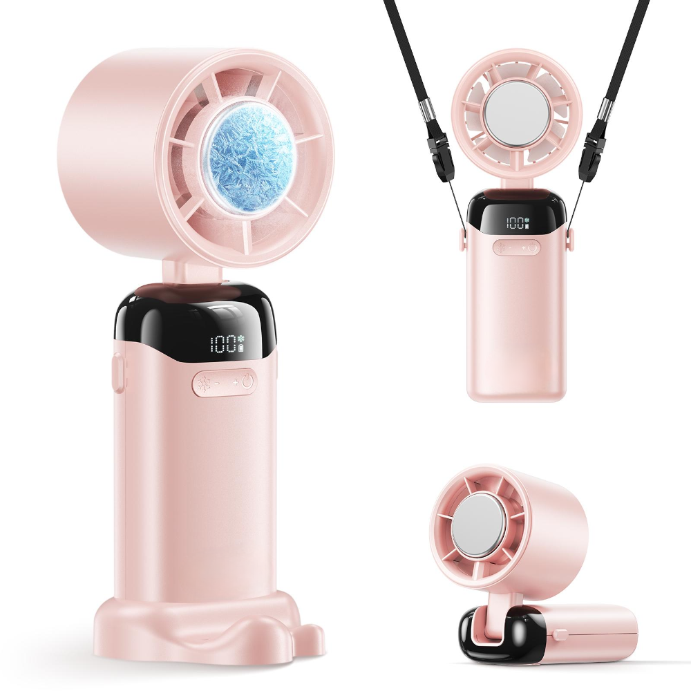 Přenosný ruční ventilátor s dobíjecím USB Turbo Airflow – kompaktní design na cesty 2