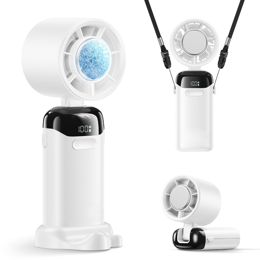 Přenosný ruční ventilátor s dobíjecím USB Turbo Airflow – kompaktní design na cesty 3