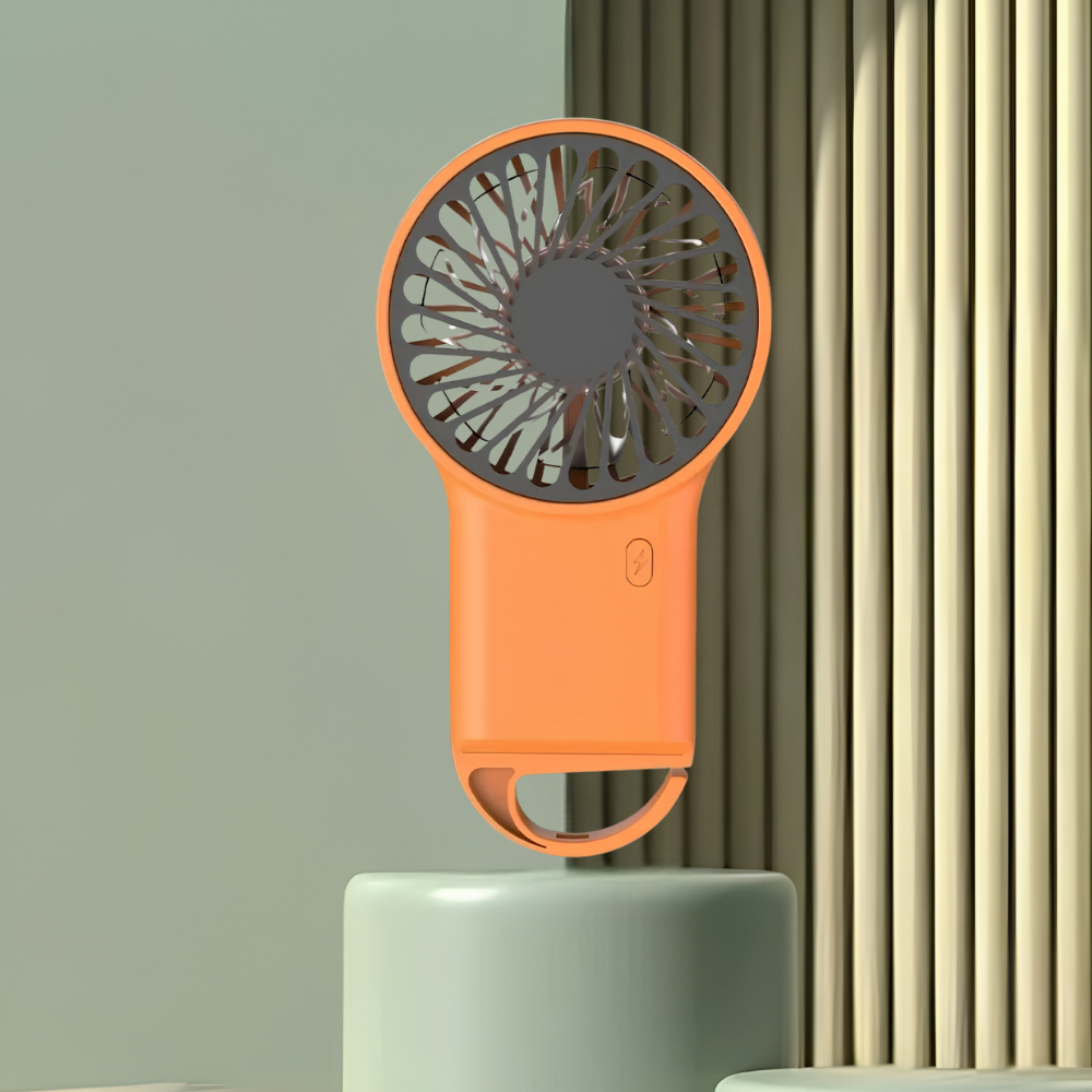 Přenosný ruční ventilátor s dobíjecím USB portem, skládací design – mini chladicí řešení 0