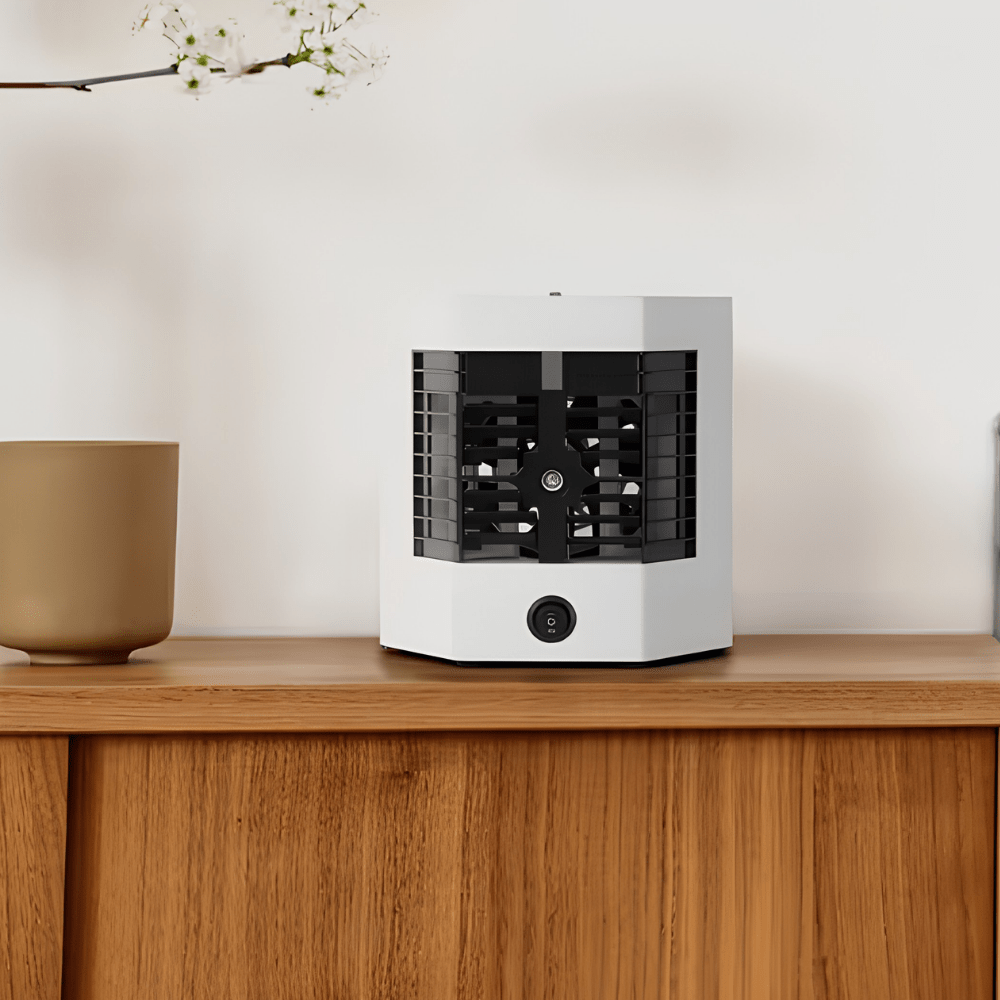 Přenosný ventilátor klimatizace s technologií rychlého chlazení ledem – kompaktní mini chladicí zařízení napájené z USB 1