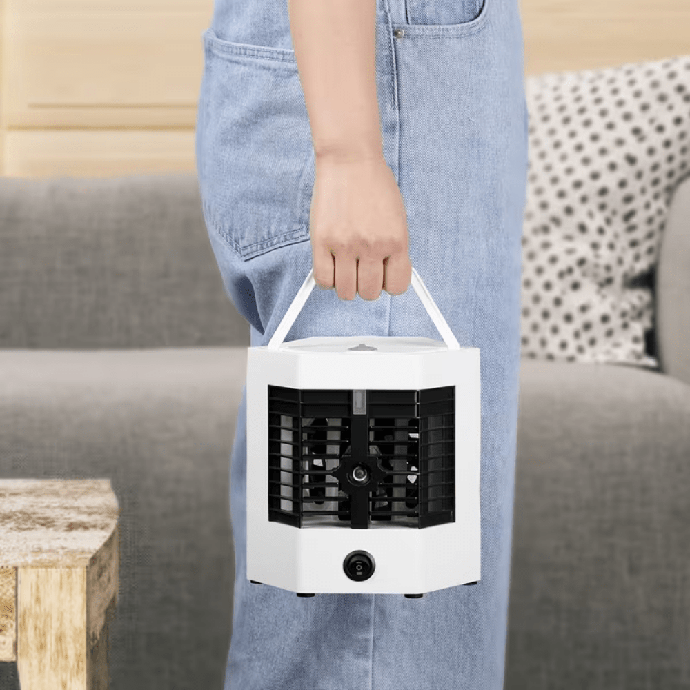 Přenosný ventilátor klimatizace s technologií rychlého chlazení ledem – kompaktní mini chladicí zařízení napájené z USB 2