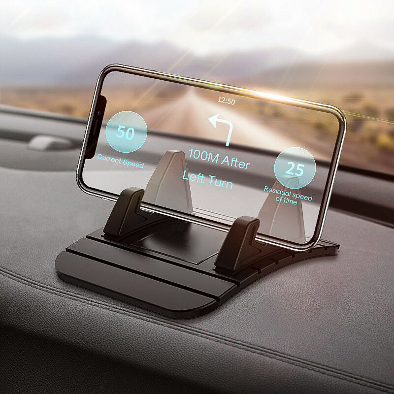 Protiskluzový Držák na Mobil do Auta se Silikonovým Povrchem – Stabilní a Snadná Instalace, Černý, 11 x 9 cm 0
