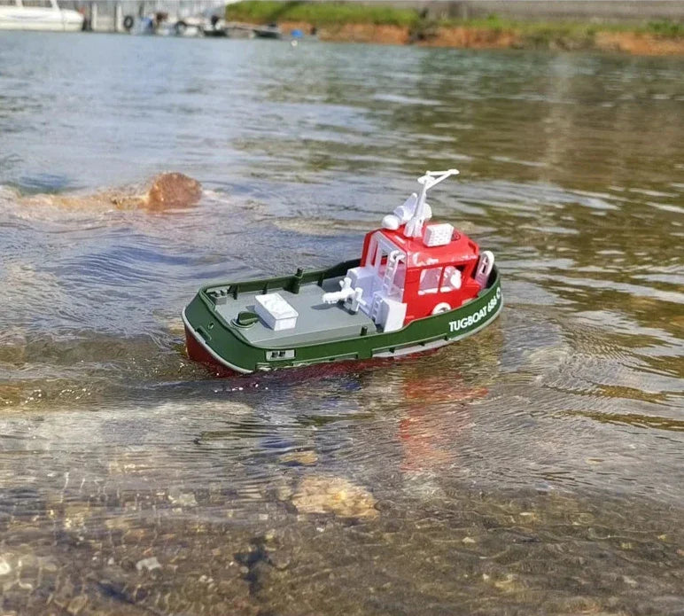 RC remorkér s dvojitým motorem a dlouhým dosahem, elektrický model v měřítku 1:72 vy 3