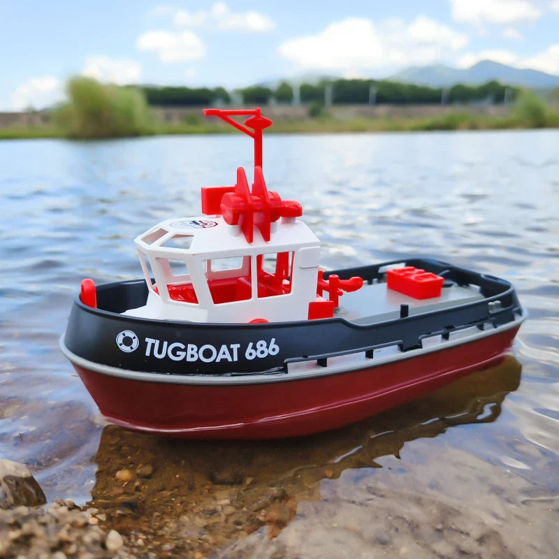 RC remorkér s dvojitým motorem a dlouhým dosahem, elektrický model v měřítku 1:72 vy 4