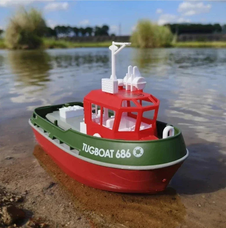 RC remorkér s dvojitým motorem a dlouhým dosahem, elektrický model v měřítku 1:72 vy 5